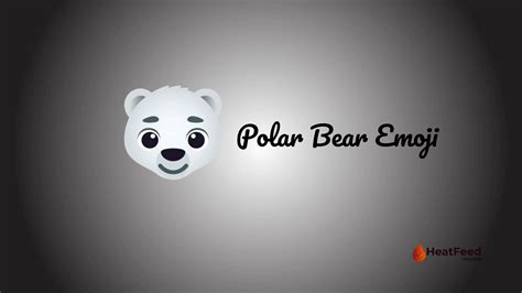 🐻‍ ️ Polar Bear Emoji- ️ Copy & Paste 📝