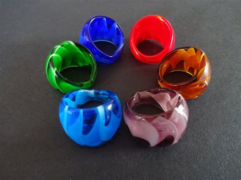 Lampwork Glass Ring, Lampwork Rings, Handmade Jewelry, Handcrafted, Your Color Choice, Colorful ...