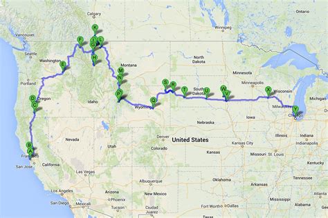 72-Day National Park Road Trip Route and Map — Belinda's Photography ...