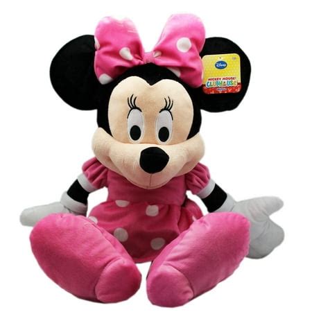 Disney's Minnie Mouse Large Pink Bow and Dress Plush Toy (17in ...