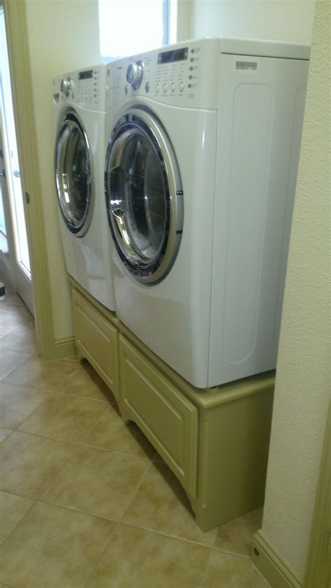 DIY washer and dryer pedestal. | Diy washer and dryer pedestal, Washer and dryer pedestal, Diy ...