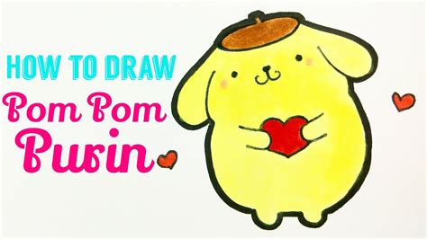 HOW TO DRAW POM POM PURIN | Easy & Cute Sanrio Purin Drawing Tutorial For Beginner / Kids - YouTube