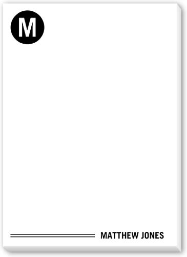 Monogram Notes 5x7 Notepad | Custom Notepads | Shutterfly