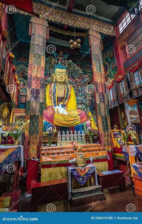 Statue of Lord Buddha in Ghum Monestry, Darjeeling Stock Photo - Image of ghum, statue: 280474788