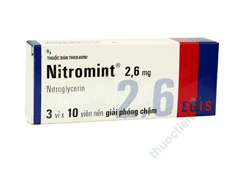 Nitromint 2.6Mg EGIS (h/30v) - Thuốc Tiện Lợi