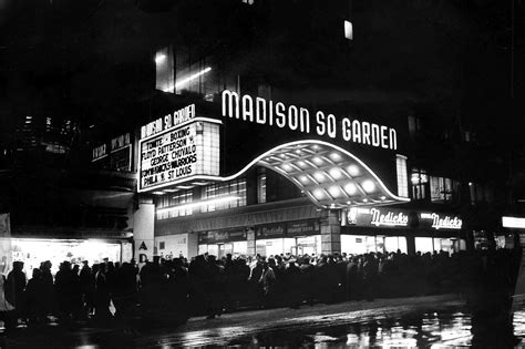 Madison Square Garden marquee, 1961. #msg | Garden marquee, Madison square garden, Sports photograph