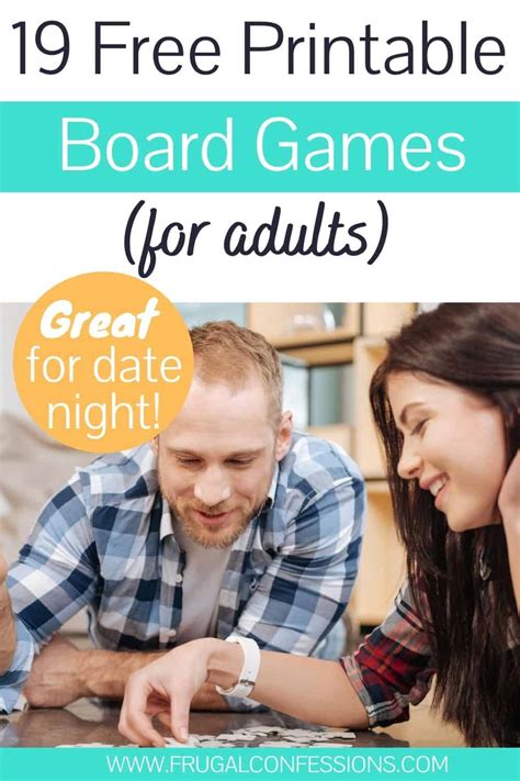 19 Free Printable Board Games for Adults (Have Fun!)