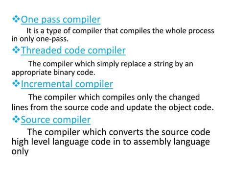 compiler and their types | PPT