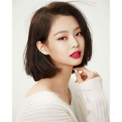 BlackPink Jennie Short Hair | Прически, Идеи причесок, Корейские ...