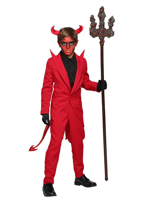 Red Suit Devil Costume for Kids