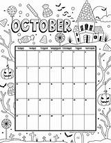 October 2019 Coloring Calendar  Woo Jr Kids Activities Childrens sketch template