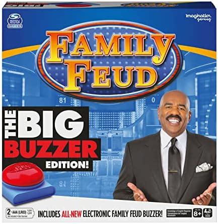 Family Feud Big Buzzer Game, Amazon Exclusive “Buzz in” with The ...