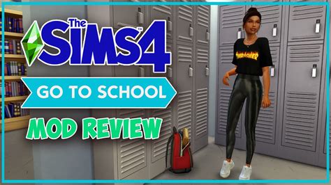 Go To High School With Your Sims || The Sims 4 || Monthly Mod Review - YouTube