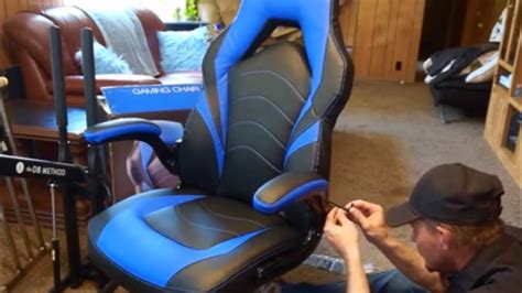 Staples Emerge Vortex Bonded Leather Gaming Chair, Black and Blue ...