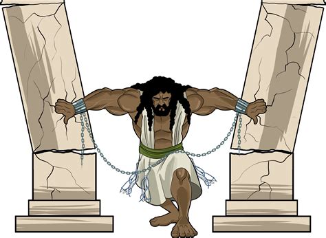 Samson Bible Cartoon