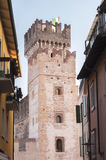 Premium Photo | Majestic castle of sirmione on lake garda