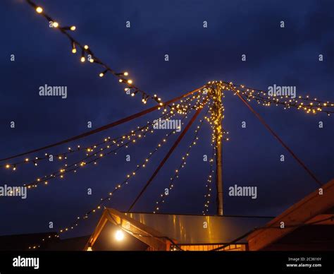 Christmas market in a small german village Stock Photo - Alamy