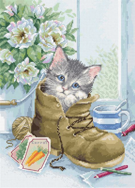 220 Animals Cross Stitch Kits Luca-S ideas in 2021 | cross stitch kits ...