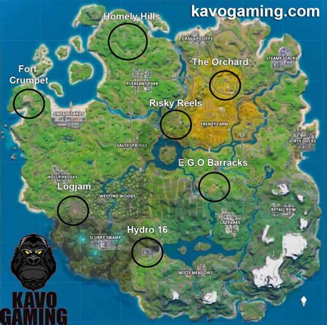 Best Places to Land in Fortnite Chapter 2 - Kavo Gaming