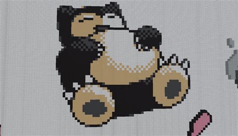 Snorlax Pixel Art by BannerWolf on DeviantArt