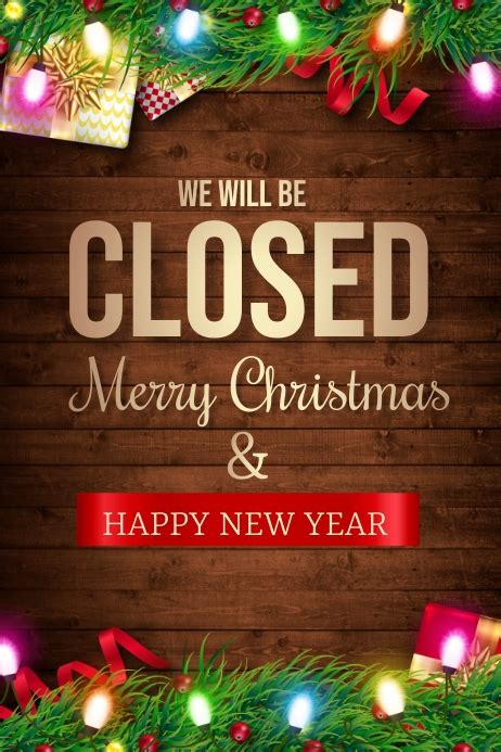 Copy of closed on christmas | PosterMyWall