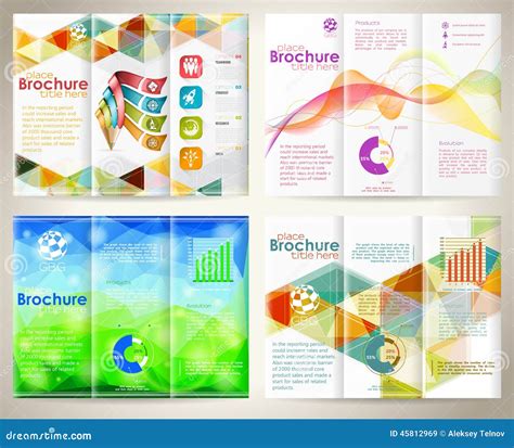 Brochures Design For Social Infographic, Diagram Vector Illustration | CartoonDealer.com #58417352