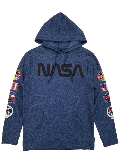 NASA - NASA Mens Navy Blue Heather Pullover Hoodie Sweatshirt XX-Large ...