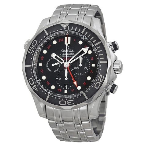 Omega Men's 'Seamaster Diver' Chronograph Automatic Stainless Steel Watch (Omega Men's Stainless ...