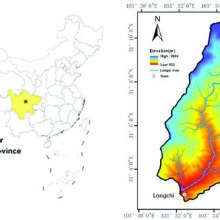 Geographic location and DEM of the Longxi River. | Download Scientific ...