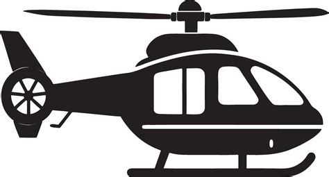 helicopter illustration black and white 46793141 Vector Art at Vecteezy