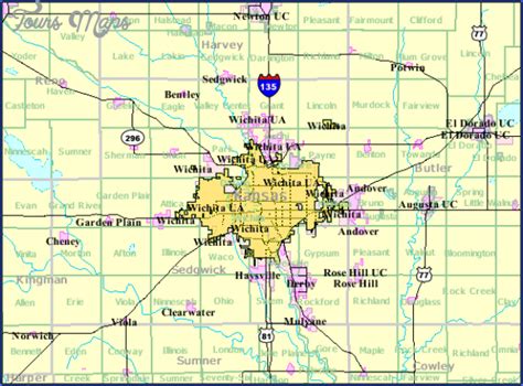 Wichita Kansas Map - ToursMaps.com