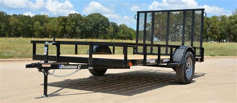 Single Axle Utility Trailers - Diamond C Trailers