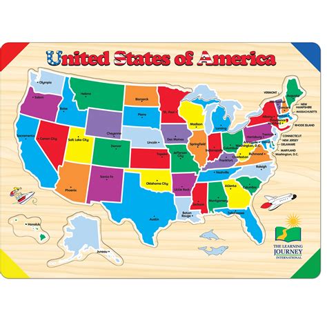 The Learning Journey Lift and Learn USA Map Puzzle - Walmart.com