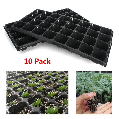 10Pcs/Pack 32 Cells Seedling Starter Nursery Pots Trays Seed ...