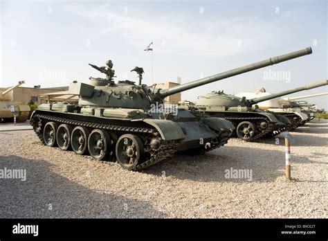 T55 Tank used by the Syrian in the Yom Kippur War at the Israeli Stock Photo, Royalty Free Image ...