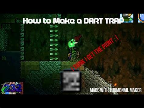 How to Build (not craft) a DART TRAP in Terraria - YouTube