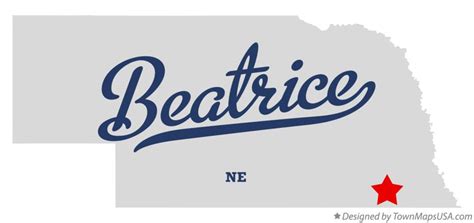 Map of Beatrice, NE, Nebraska