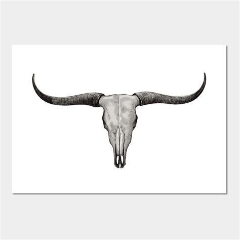 Longhorn Skull by oz10 | Longhorn skull, Skull art print, Barn art