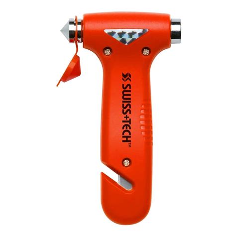 Swiss+Tech BodyGard Auto Emergency Hammer Escape Tool with Glass ...