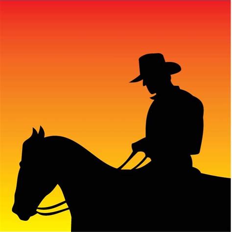 Cowboy silhouette.ai Royalty-free Stock Vector Images and Clip Art