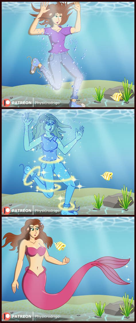 Mermaid OC Transformation for SquidsPassion by PhysicRodrigo on DeviantArt