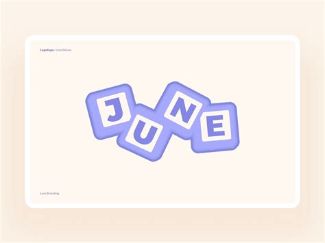 June Branding • Logo by Juliette Lagache for June on Dribbble