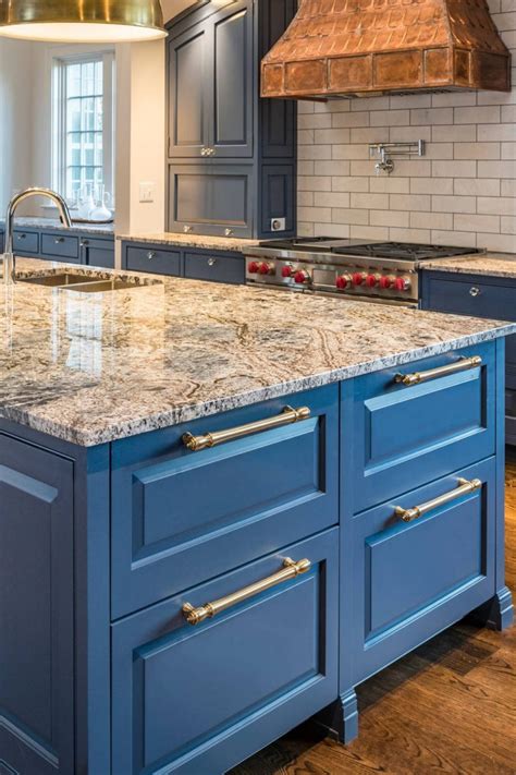 35+ Blue Cabinets With Granite Countertops Design Ideas