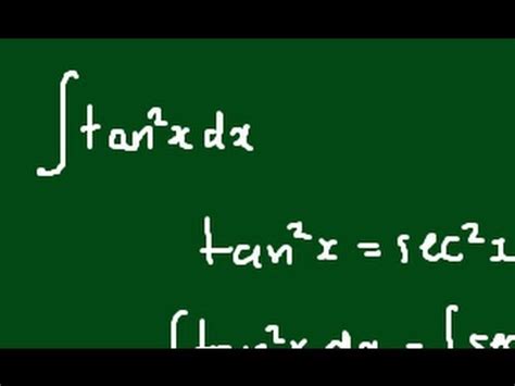 How do I integrate tan^2(x)? - YouTube
