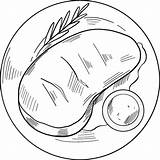 Disegni Da Colorare Di Bistecca Disegno Cosciotto sketch template