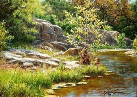 Realistic Landscape Oil Paintings | realistic Texas landscape with ...