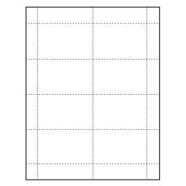 3-1/2" x 2-1/4" Blank Classic Paper Name Tag Insert | pc/nametag