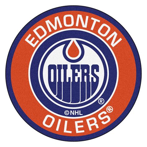 27" Orange and Blue NHL Edmonton Oilers Rounded Door Mat | Edmonton ...