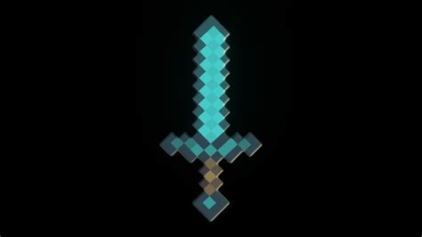 Minecraft Printable Sword 3D model 3D printable | CGTrader