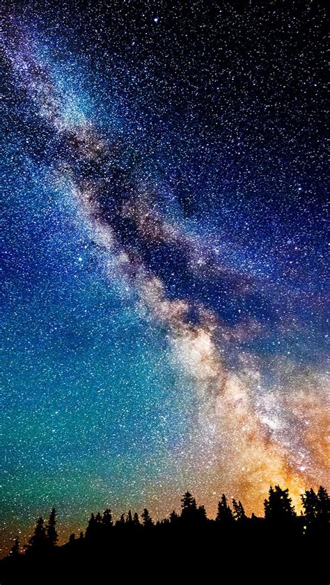 Milky Way Night Sky Stars - The iPhone Wallpapers